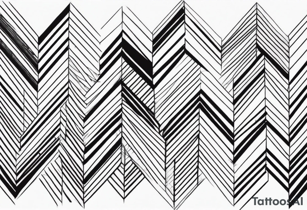 Chevron Stripes tattoo idea