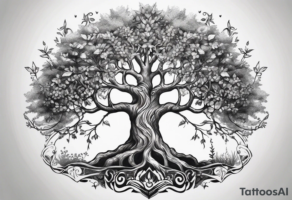 tree of life tattoo idea