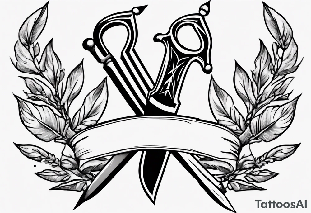 simple memorial tattoo using "13" , laurel leaves and a sword tattoo idea simple memorial tattoo using "13" , laurel leaves and a sword tattoo idea