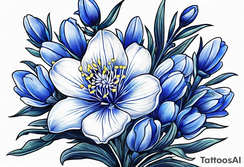Blue bonnets tattoo idea