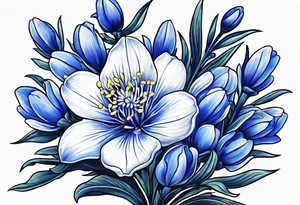 Blue bonnets tattoo idea