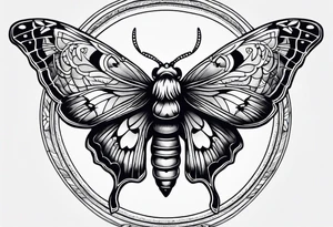 Death moth hand tattoo tattoo idea