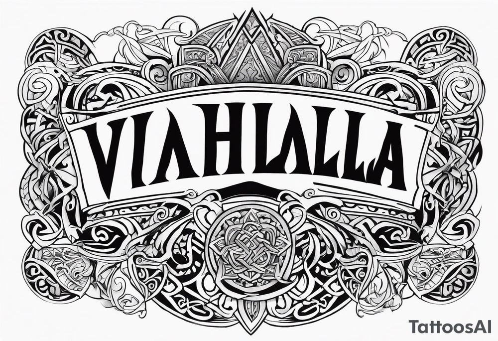 Valhalla viking  gods tattoo idea
