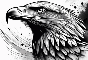 eagle flying tattoo idea
