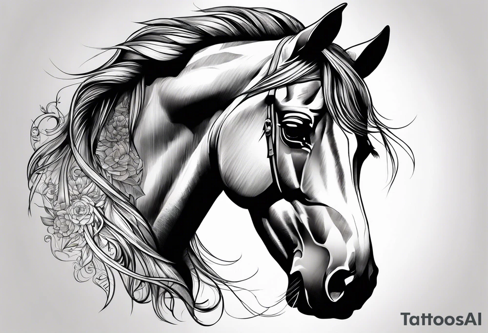 horse tattoo idea