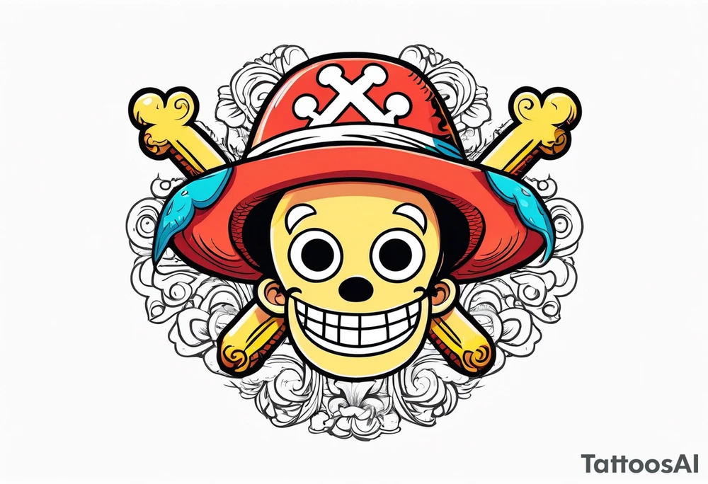 One piece tattoo idea