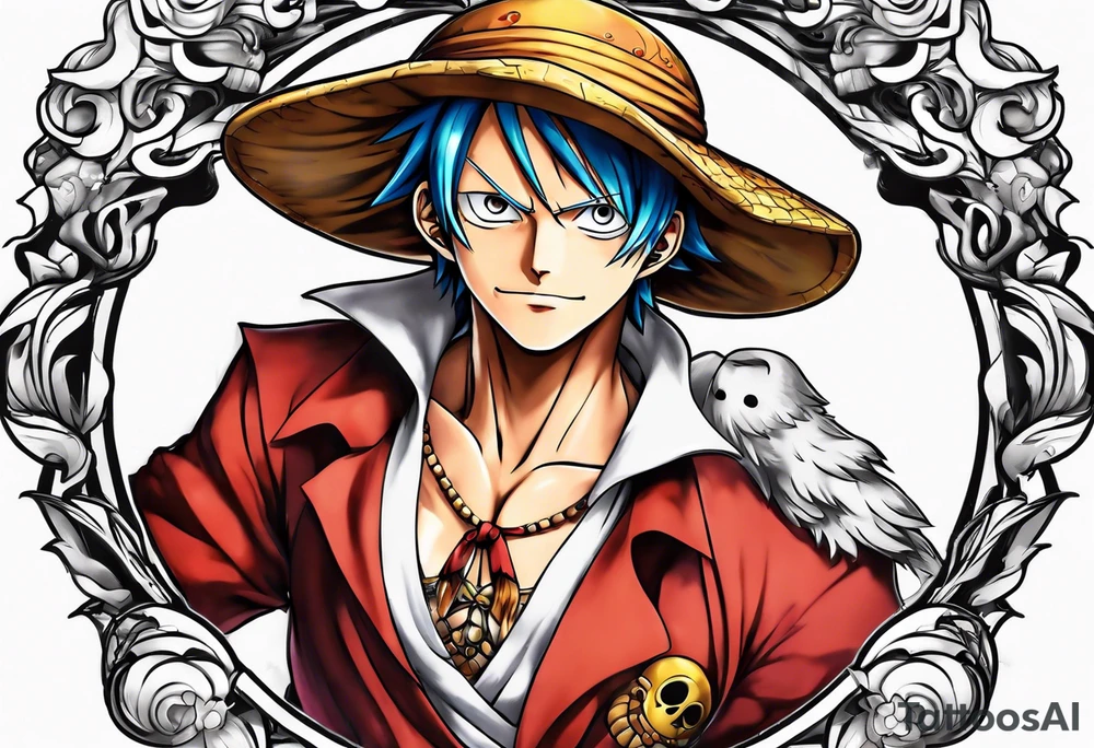 one piece anime tattoo idea