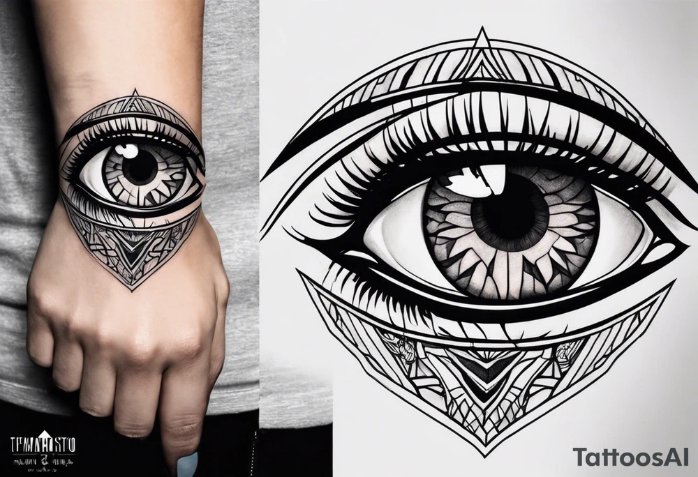 Cover up eye tattoo on my hand tattoo idea