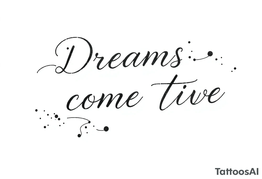 Dreams come true tattoo idea