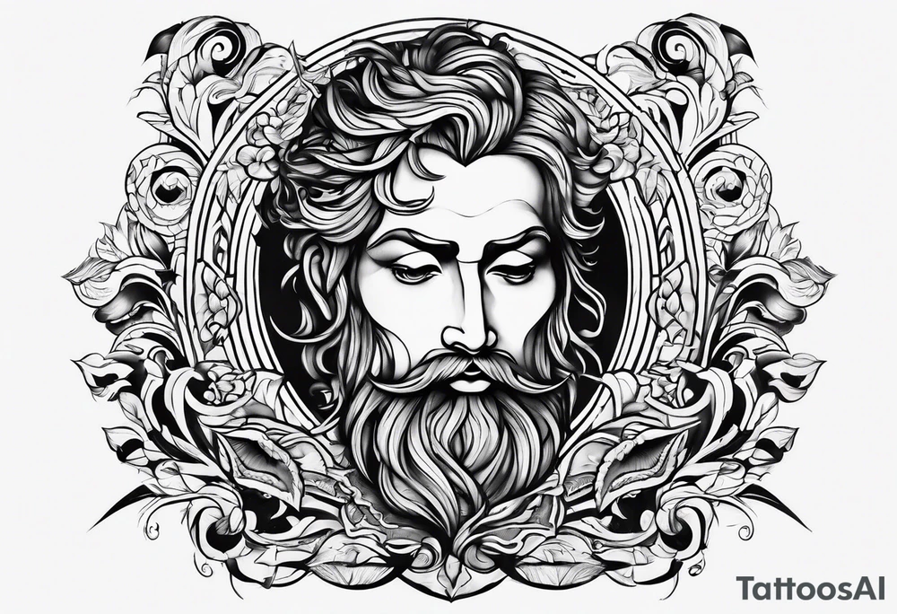 Creation of Adam tattoo idea