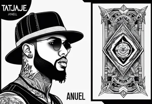 Tatuaje de anuel tattoo idea