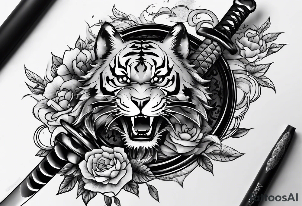 Katana tattoo idea