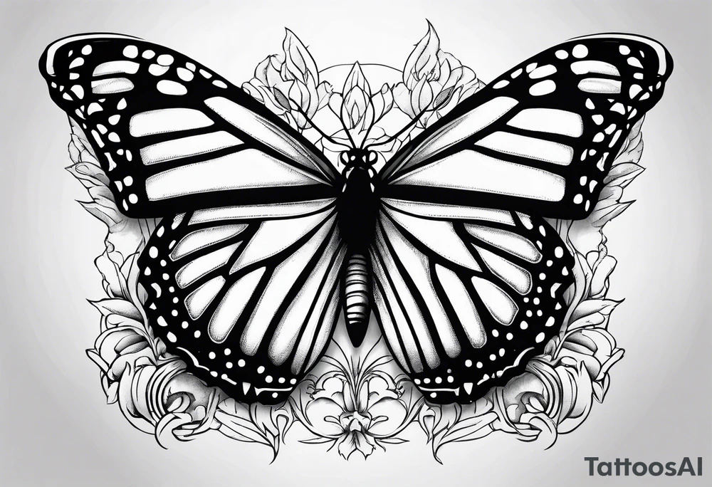 monarch tattoo idea