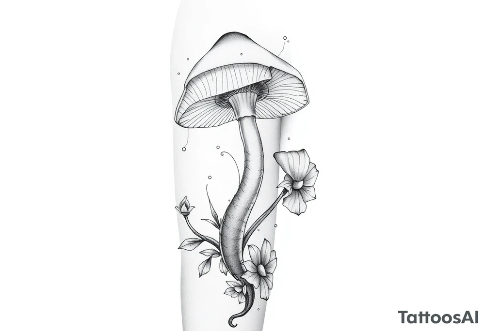 Zen Mushroom tattoo idea