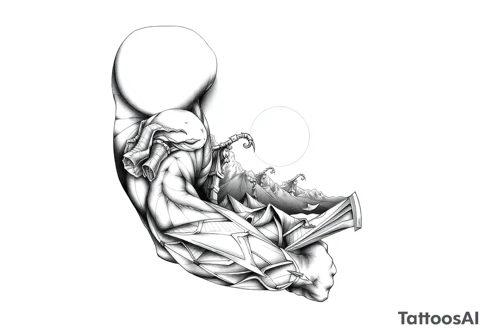 Even the darkest night will end, and the sun will rise tattoo idea