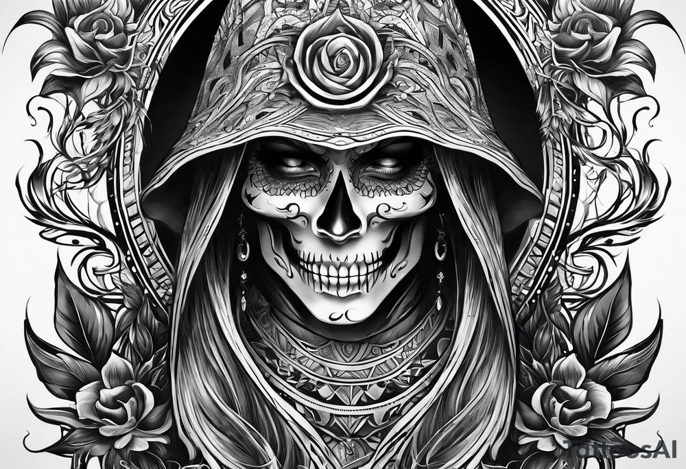 ghost face from scream tattoo idea