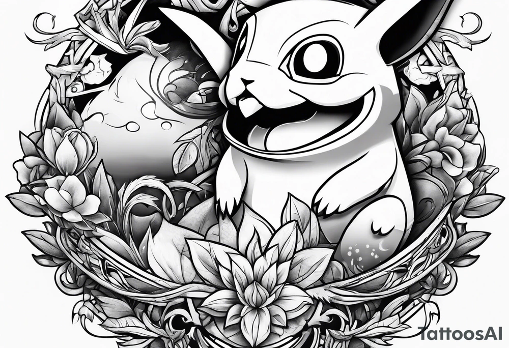 Antisocial Pokemon tattoo idea