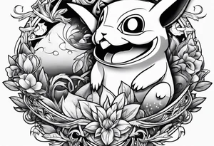Antisocial Pokemon tattoo idea