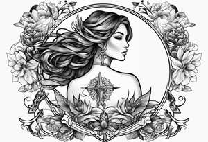 sagittarius, love and happiness tattoo idea