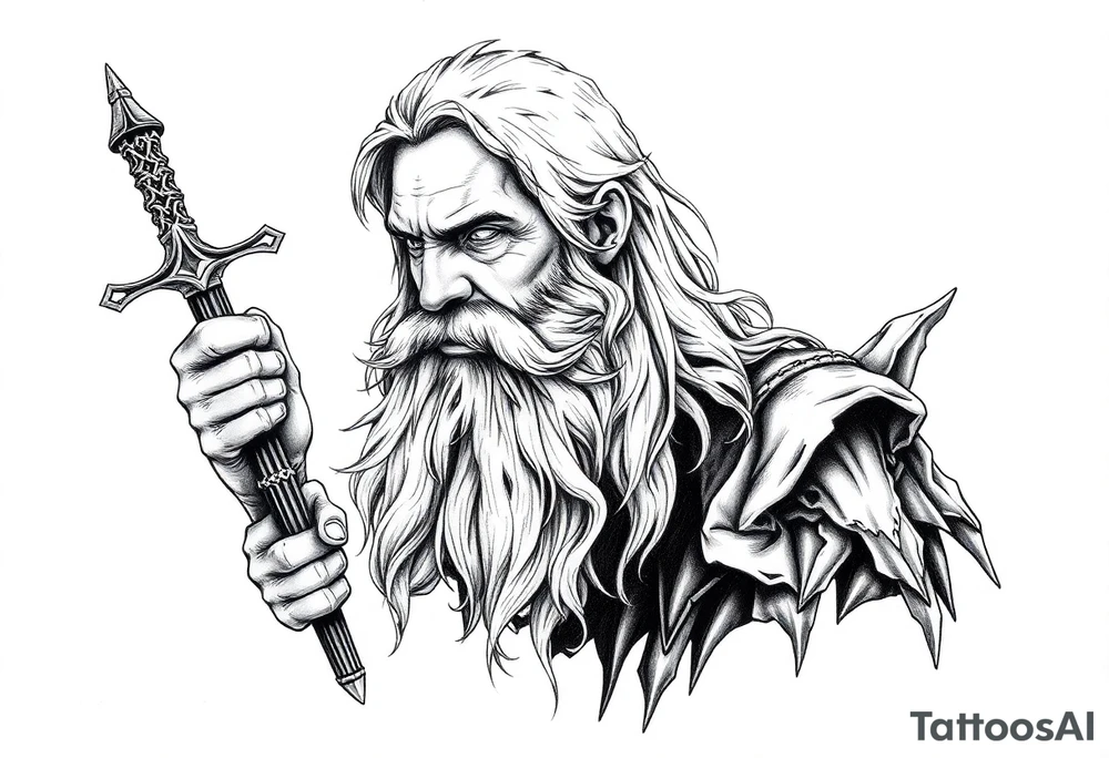 gandalf inspired tattoo tattoo idea