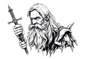 gandalf inspired tattoo tattoo idea