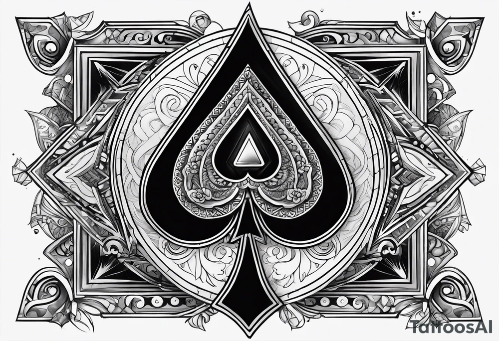 Ace of spades tattoo idea