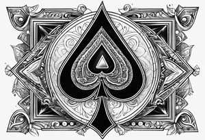 Ace of spades tattoo idea
