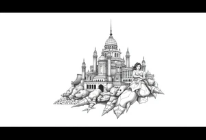 city of 
Atlantis tattoo idea