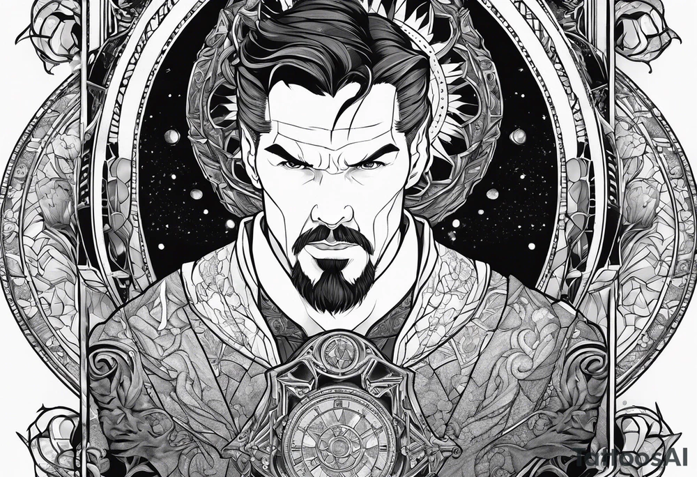 Dr. Strange and the time stone tattoo idea