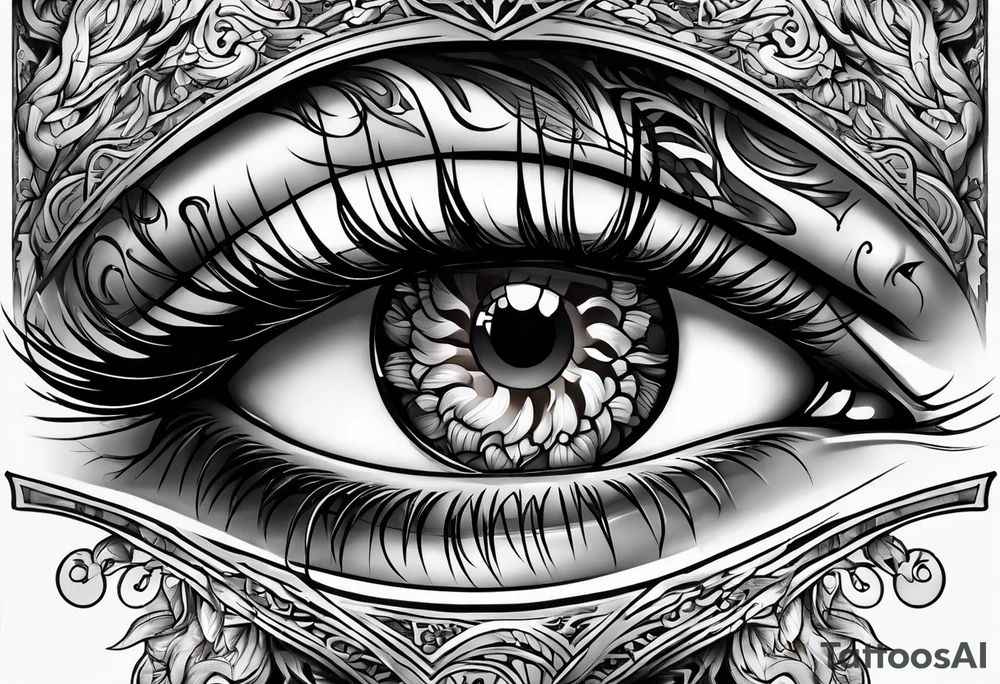 Byakugan eyes tattoo idea