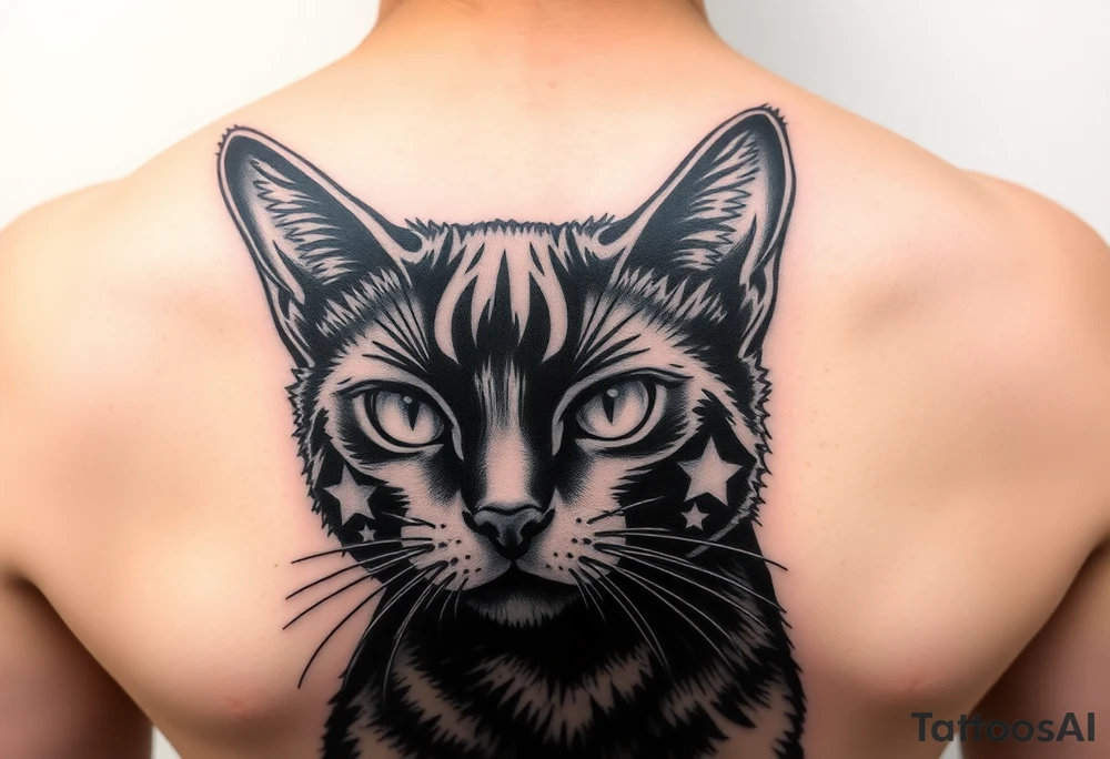Black Cat tattoo idea