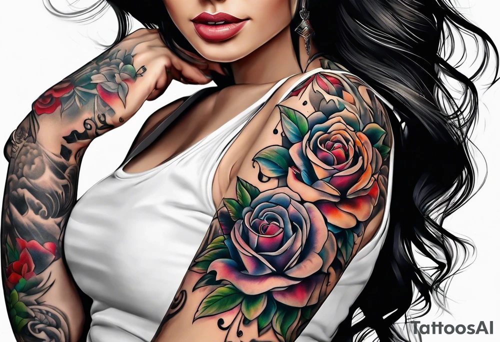 people with hands tattoo idea