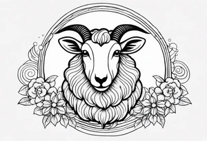 sheep tattoo idea