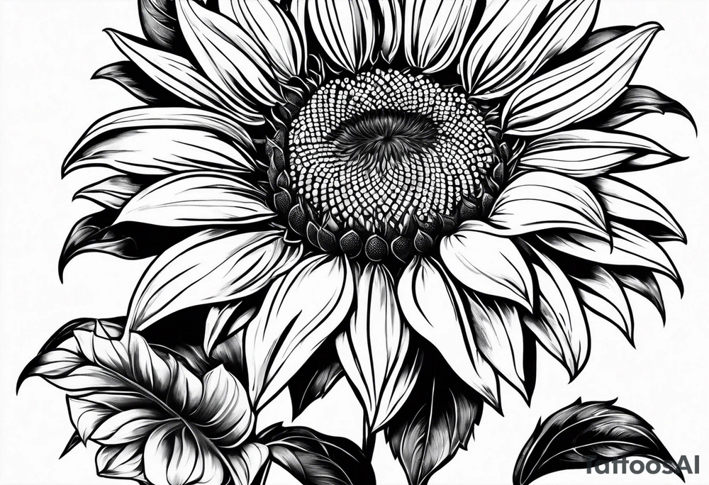 Sunflower tattoo idea