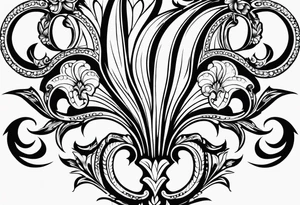 fleur de lis tattoo idea