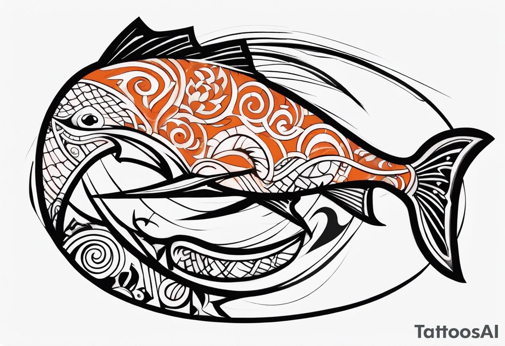 Polynesian fishing hook tattoo tattoo idea