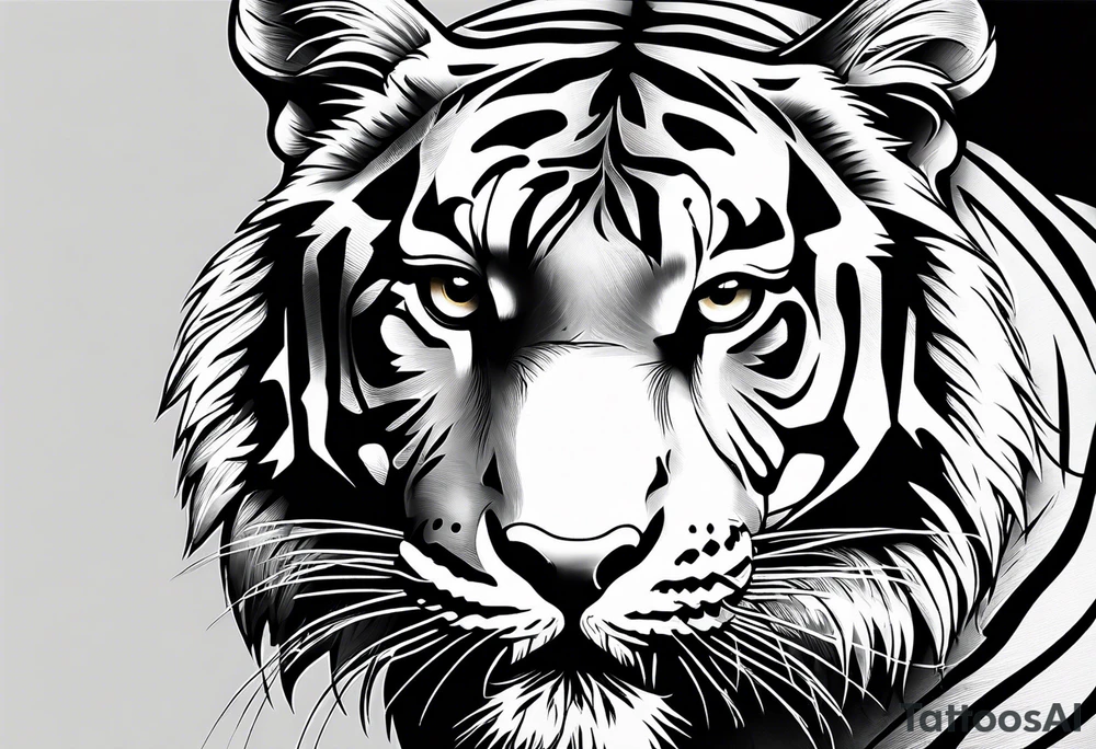 forearm 
safari tiger tattoo idea