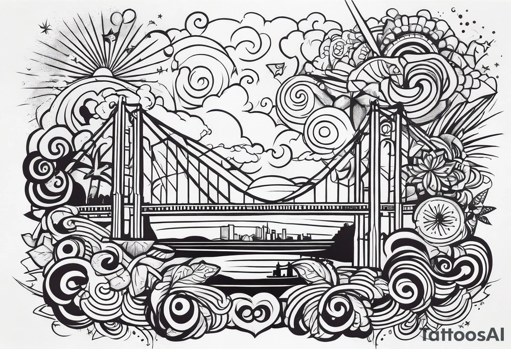 Columbia culture tattoo idea on leg/leg sleeve tattoo idea