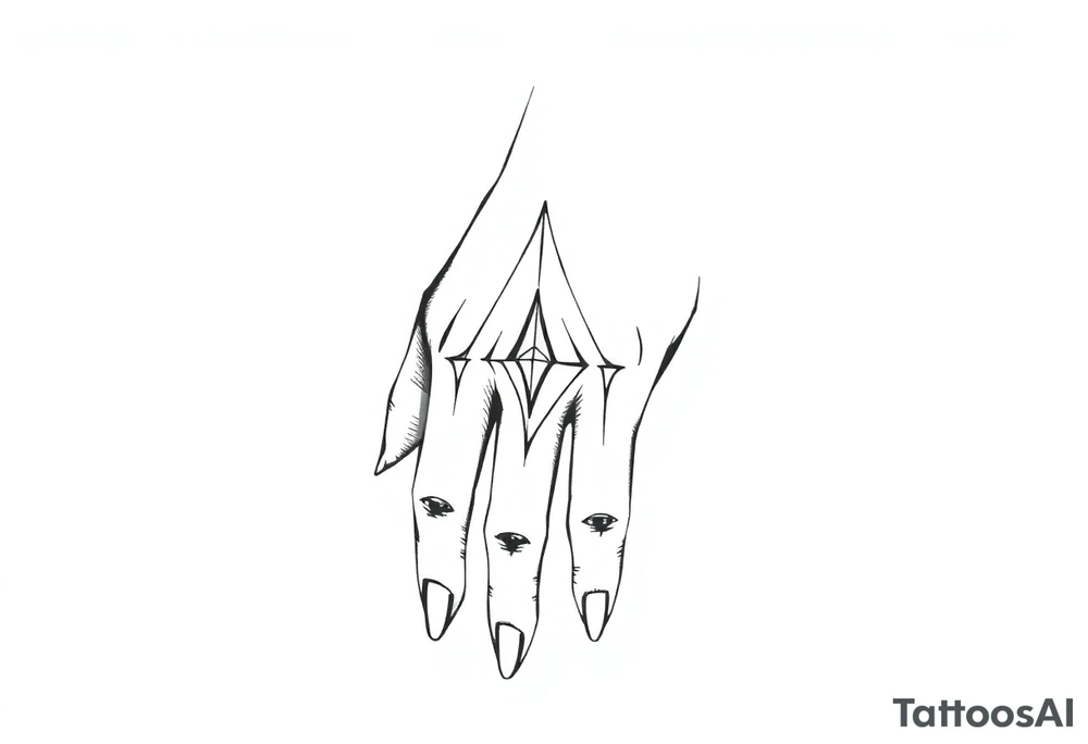 anime simple hand tattoo tattoo idea