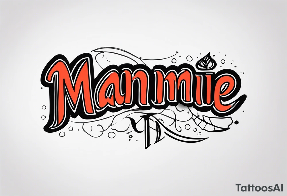 The word manmie tattoo idea
