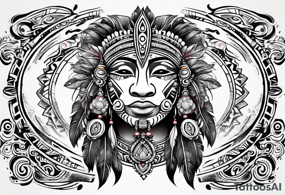 🇵🇷  🇻🇮  🇹🇹 taino tribal art tattoo idea