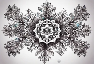 snowflake tattoo idea