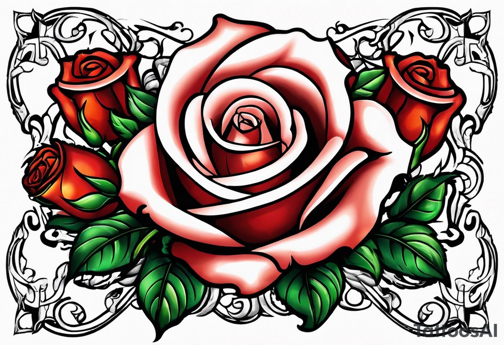 basketball , roses , virgo logo , 2005 tattoo idea