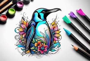 Penguin tattoo idea