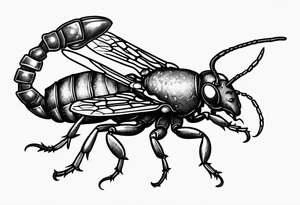 Firefly riding a scorpion tattoo idea