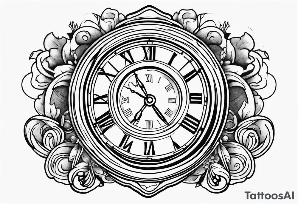 Time money tattoo idea