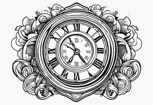 Time money tattoo idea