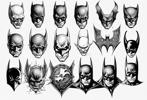 batman gotham sleeve tattoo idea