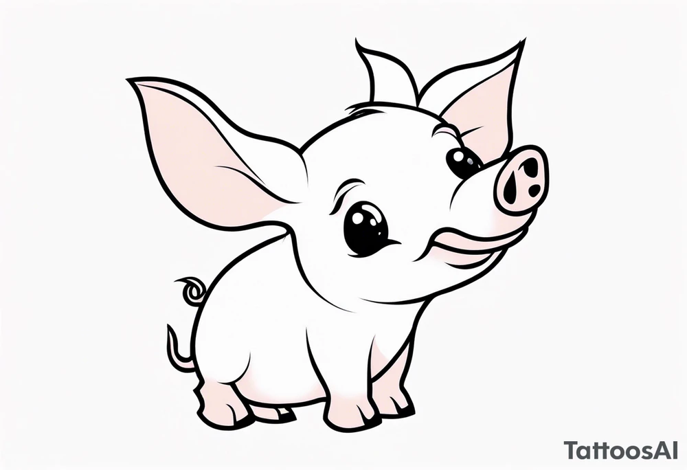 very cute piglet.
outline only
black and white only tattoo idea very cute piglet.
outline only
black and white only tattoo idea