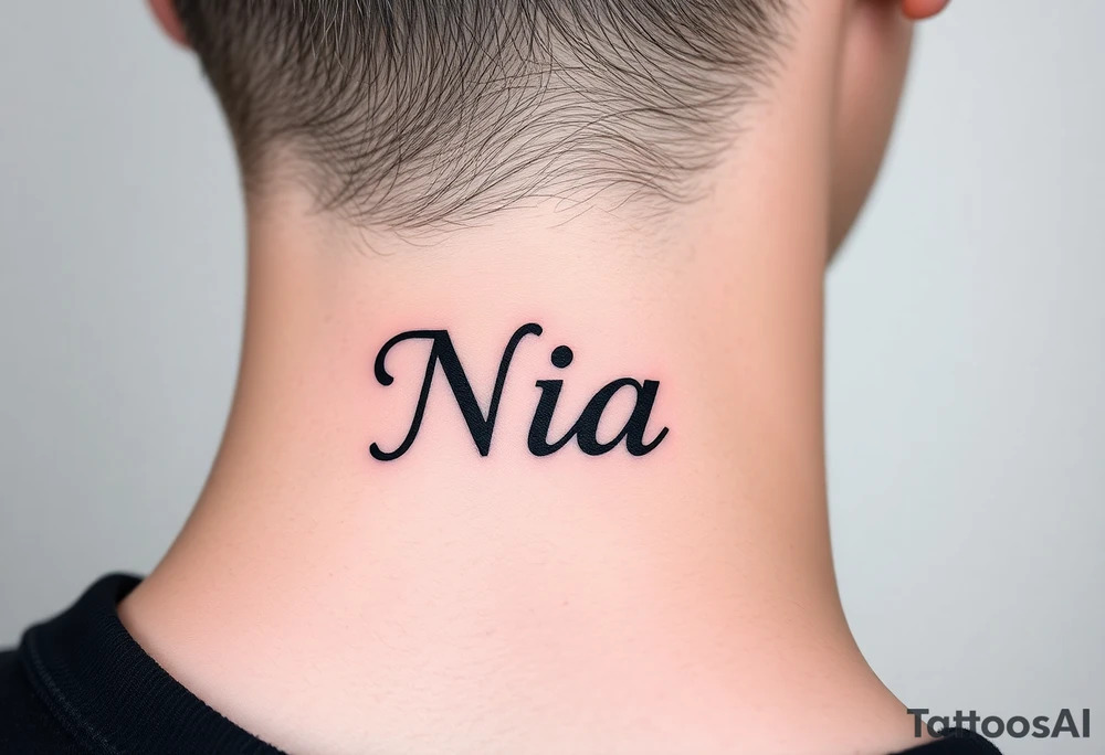 name Nia tattoo idea